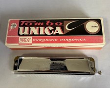 1244 C Official TOMBO chromatic harmonica 22 holes Sliding Unica