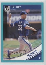2018 Panini Donruss Teal Border /199 JA Happ #63 fm0