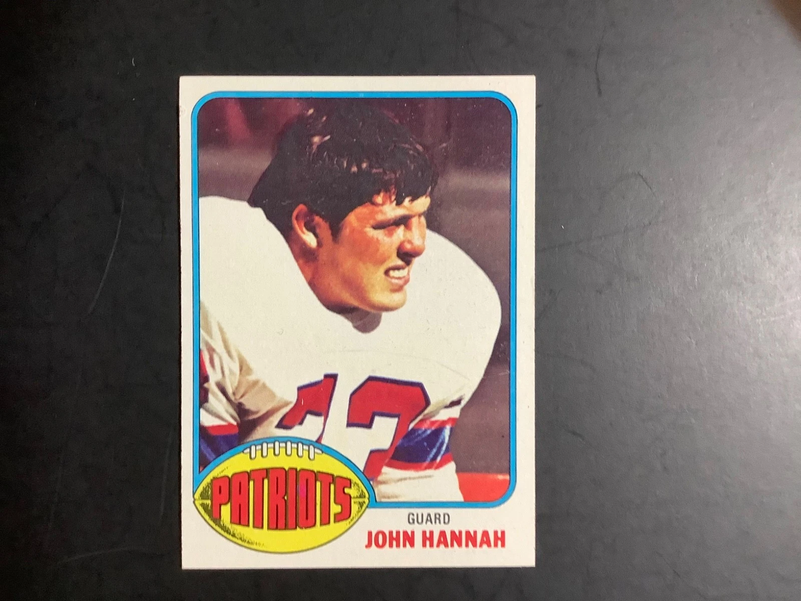 Topps 1976 John Hannah #16 Near Mint or Better Patriots Pack Fresh Sharp.