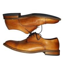 Vince Camuto Lamson Oxford Dress Shoes Mens US 9.5M Brown Upper Leather Lace Up