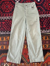 Vintage 1940s WWII P-41 USMC Pants Cotton HBT Military Trousers Faded Size 28x30
