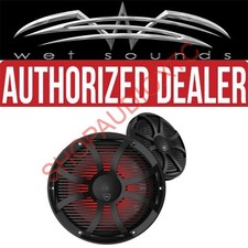 Wet Sounds REVO CX-10 SW-B S2 2-Way Coaxial Marine Speakers with SW-B 350w rms