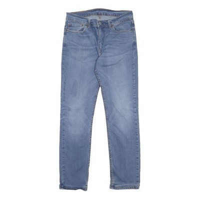 LEVI'S 511 Herren Slim Hellblau Denim Jeans W32 L30 Baumwollmischung Reißverschluss Slim Fit