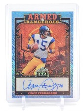 VINCE FERRAGAMO 2026 LEAF METAL DANGEROUS PLATINUM BLUE SHIMMER AUTO /8 Q0859