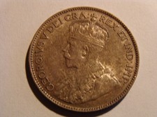 1919 CANADA 25 Cents - Choice AU -  .925 Silver
