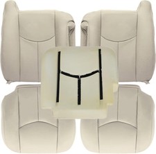 Tan Leather Seat Covers For 2003-2007 Chevy Tahoe Suburban Gmc Yukon
