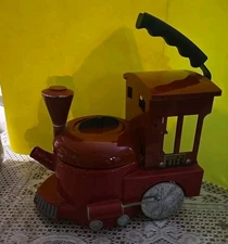 MKI Kamenstein Tea Kettle Pot World of Motion Steam Engine Train 613 Red