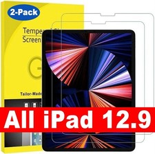 Tempered Glass Screen Protector For iPad Pro 12.9" 6th/5th 4/3/Gen