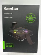 GameStop Xbox Series X/S Cooling Fan with RGB Light, Black; NEW FREE SHIPPING