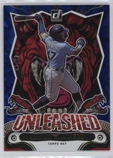 2024 Panini Donruss Unleashed Blue Xplosion 43/49 Junior Caminero #18 uk2