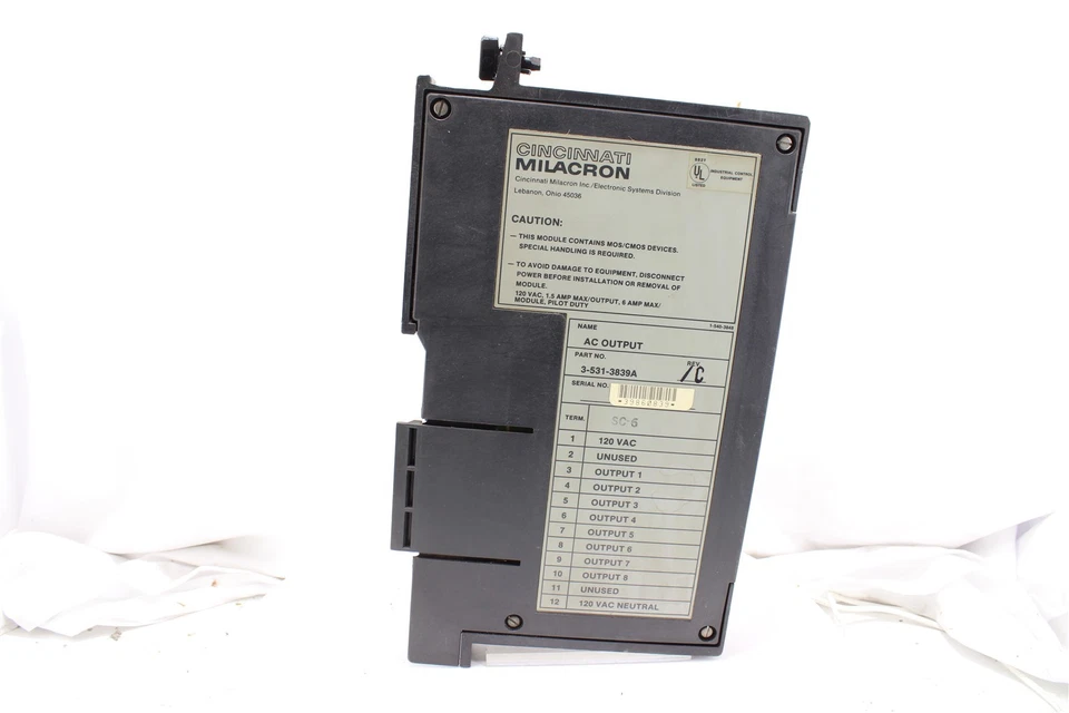 Cincinnati Milacron 3-531-3839A AC Output Module | 120 VAC | 8-Point 1.5A - Image 3 of 4