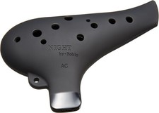 Night By Noble Plastic Ocarina AC Rubber Black