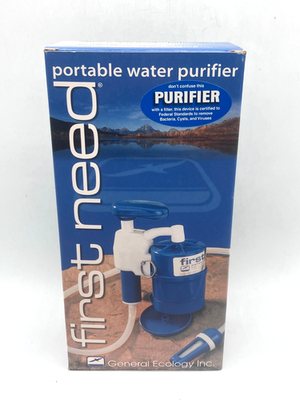 #ad First Need General Ecology Portable Deluxe Water Purifier Made In USA NEW $49.99
