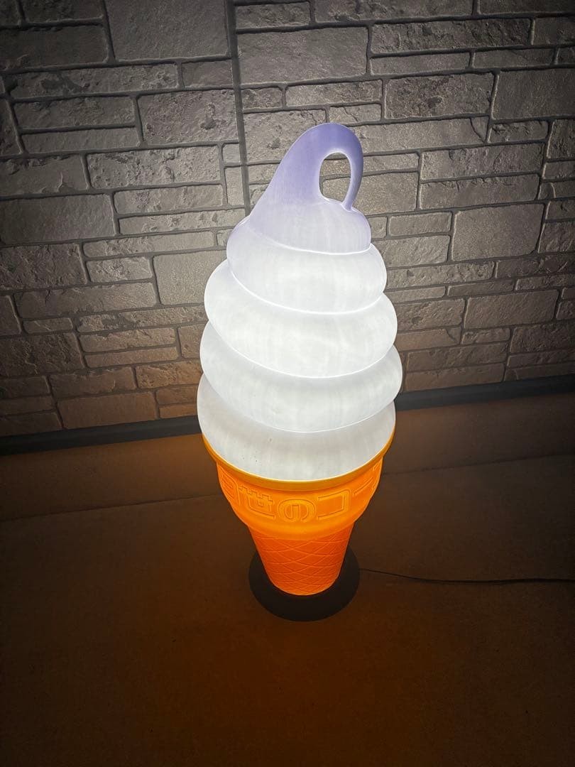 NISSEI Ice Cream Cone LED Lamp Soft Serve Display 38 Inch Not For