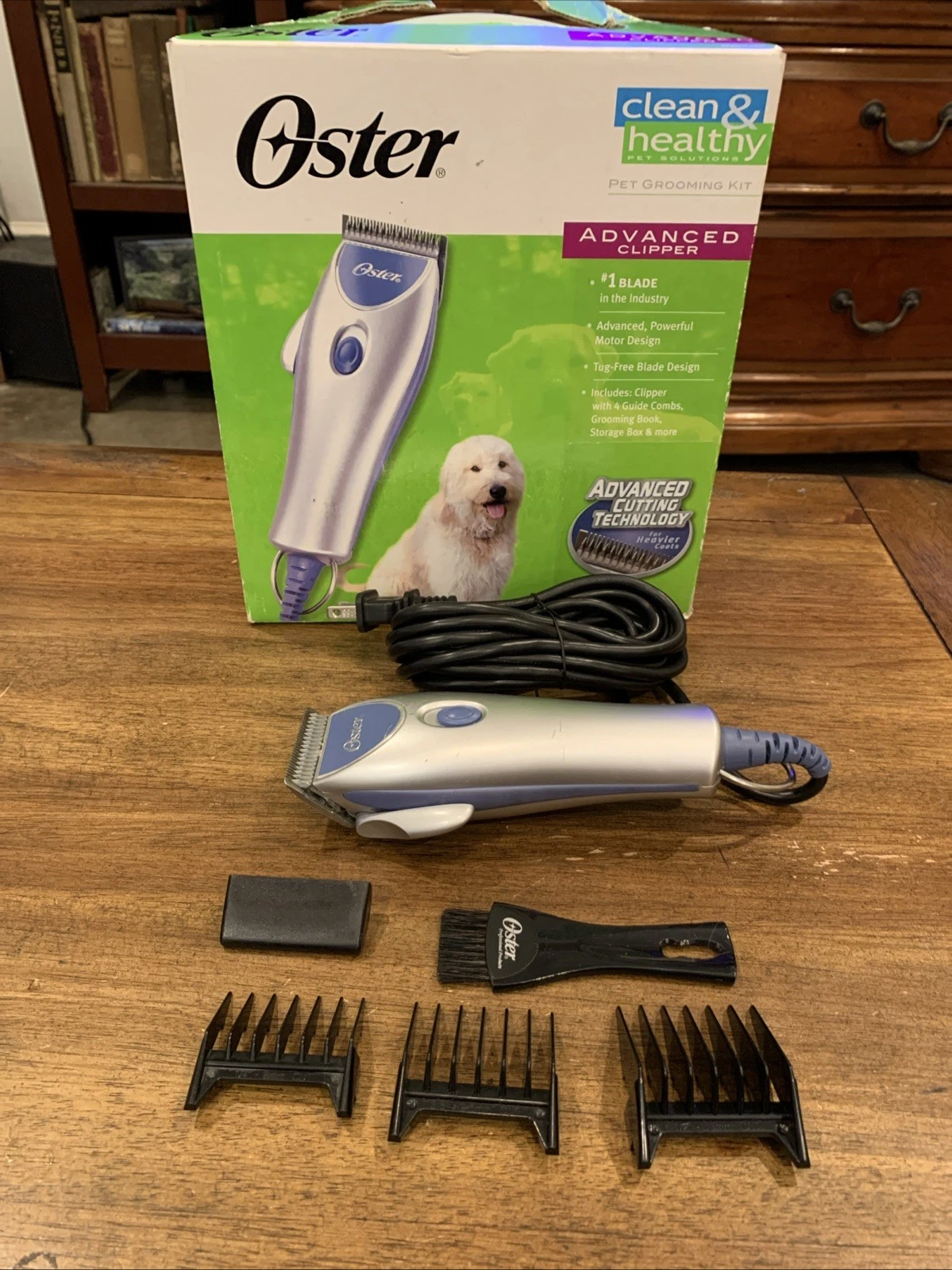 OSTER Clean & Healthy Pet Advanced Clippers Set Professional Dog Grooming Kit