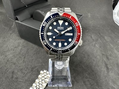 Seiko SKX009K Pepsi Diver 200m Automatic 7S26 Original Jubilee Full Links