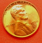 1950-P Lincoln Wheat Cent Penny GEM RED BU From an Original Bank Roll