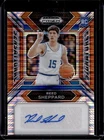 2024 Prizm Draft Picks Reed Sheppard Signatures RC Orange Pulsar Auto #8/49