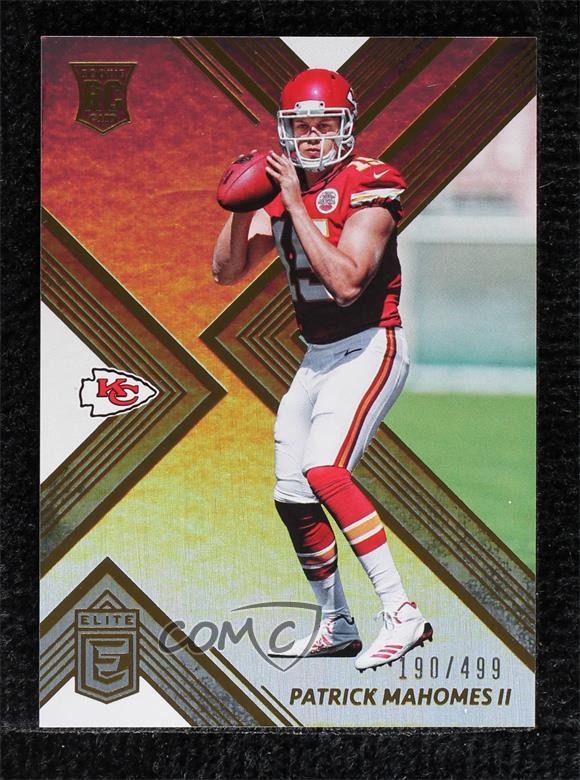2017 Donruss Elite Rookies 190/499 Patrick Mahomes II #155 Rookie RC 1lc0