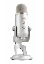 Blue Microphones Yeti USB Condenser Mic Silver w/ Mute Button Adjustable Stand