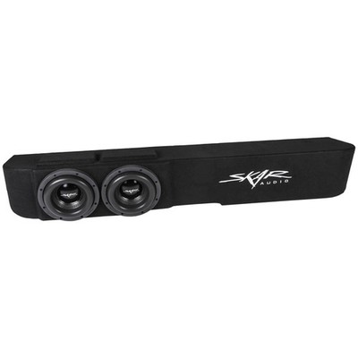 NEW DUAL 8'' 1200W MAX LOADED SUB BOX FITS 2014-2018 CHEVY SILVERADO CREW CAB