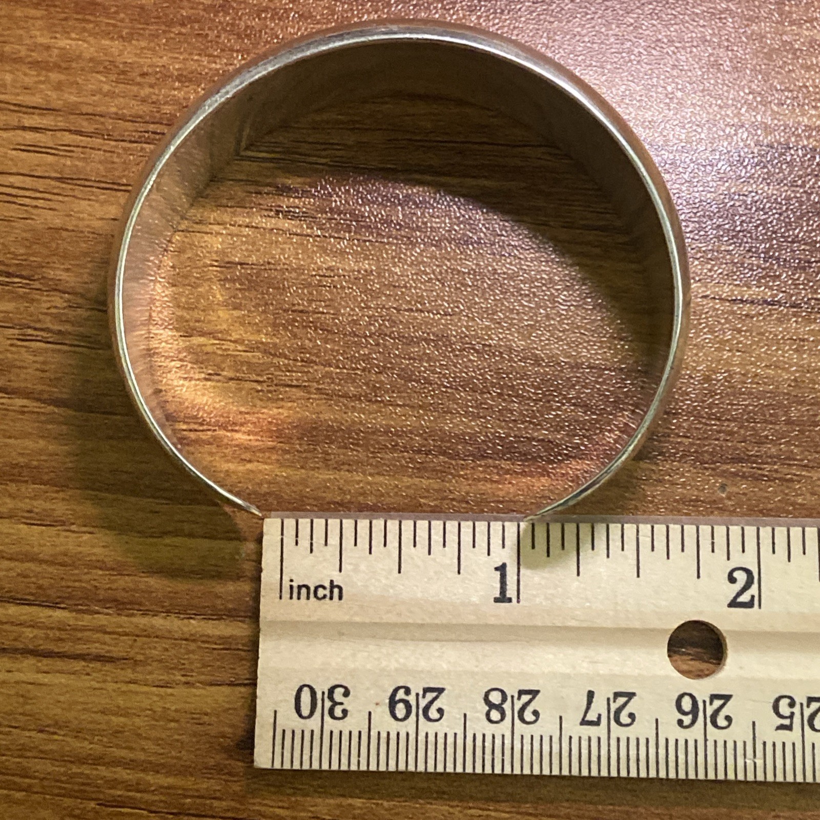 VTG Solid Sterling Silver 925 Classic Cuff Bracel… - image 9