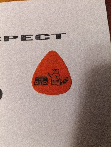 Highly Suspect Orange Tour Guitar Pick 2025 MCID Boombox Racoon 🔥 Rare Setlist - Picture 2 of 8