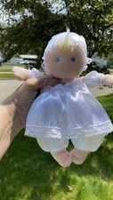 Eden Christening Soft Baby Doll With Bonnet