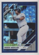 2019 Panini Donruss Optic Blue Pandora Prizm 22/99 Jesus Aguilar #166 3zx