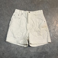 Vintage 80s 90s FORENZA High Waist Natural White Jean Shorts Women's Size 25"