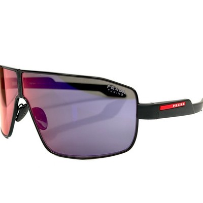 PRADA 54Y Tuning Linea Rossa Sport Sunglasses Black Red Mirror