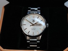 TAG Heuer Carrera Calibre 5 WAR201D Day Date Automatic White Dial 41mm Watch 15