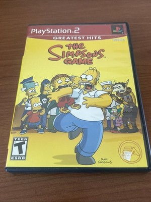The Simpsons Game (Sony PlayStation 2, 2007) With Manual, Tested & Working!