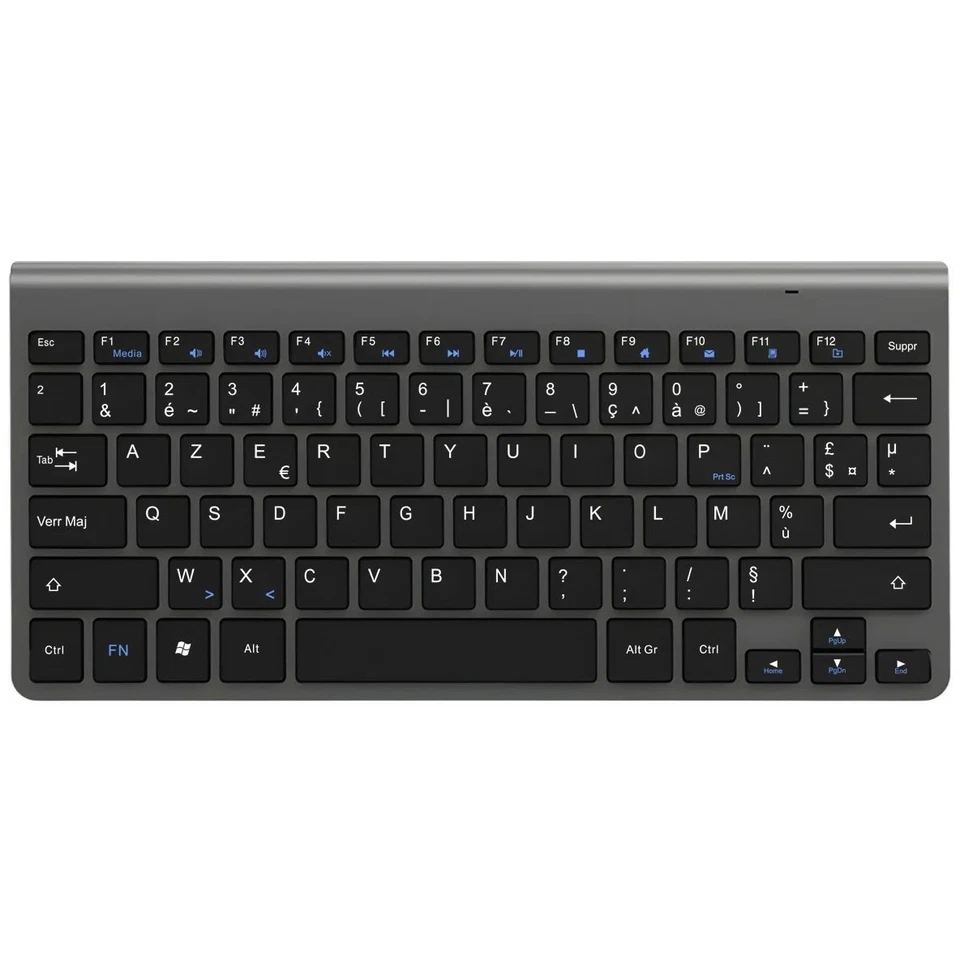 Ultra-Slim AZERTY Wireless Keyboard French Low-Noise for Laptop/TV - Image 3 of 4