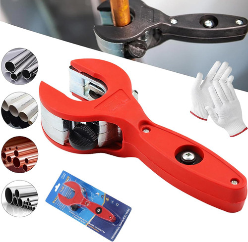 Ratcheting Tubing Cutter, 1/4 to 7/8 Inch, 2-in-1 Pipe Cutter