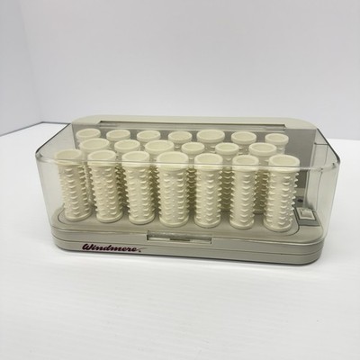Windmere Hot Roller 20 Curlers 16 Clips SSP-120 Case QH-20 Tested Vintage