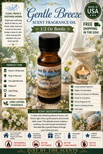 Gentle Breeze Fragrance Oil 1/2 Oz Fresh Clean Home Scent Made in USA