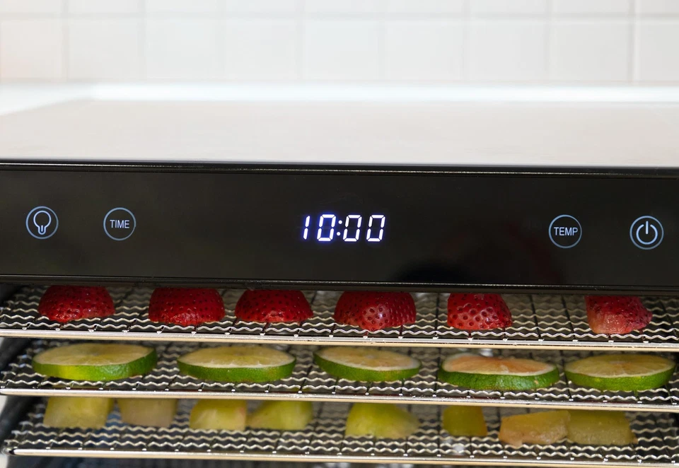 8-Tray Stainless Steel Food Dehydrator – Digital Timer, Temp Control, Inner L... - Image 4 of 4