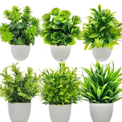 Künstliche Bonsai Grünpflanze Topfpflanze Dekoration Innen Außen