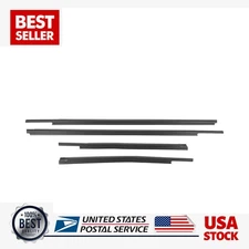 Window Moulding Weatherstrip For 2007-21 Toyota Tundra Double Cab 4pcs US New