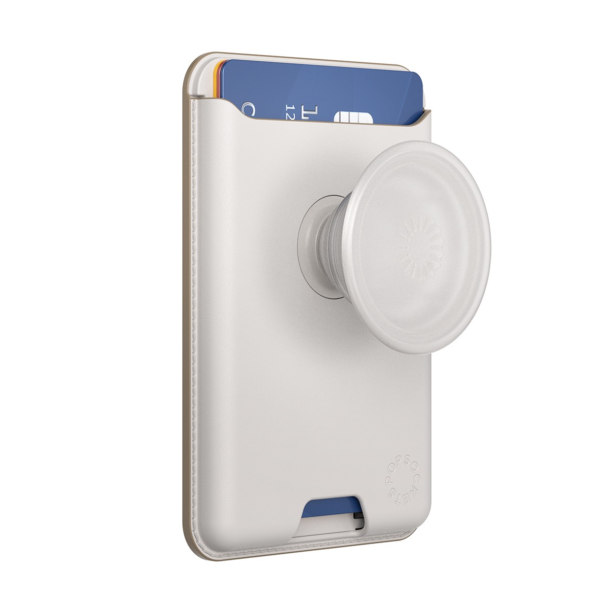 Porte-Carte PopSockets Popwallet Softgoods Beige, Accessoire Textile Haut de Gamme