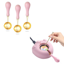 Pink Electric Wax Seal Warmer Add 3Pcs Wax Seal Spoon