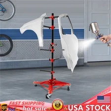 48" Rotating Bumper Hanger Stand Painting Car Repair Rack Tree Auto Body Shop