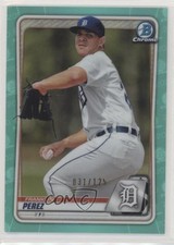 2020 Bowman Chrome Prospects Aqua Refractor 31/125 Franklin Perez #BCP-63 0x1