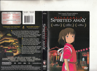 Spirited Away-2001-Studio Ghibli Film-Movie SGF-Movie-2 DVD