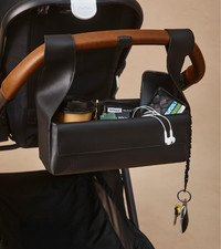 B IS Convertible Stroller Caddy Black Organizer Bag New With Tags