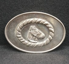 WA13156 VINTAGE 1970s  HORSE HEAD  ARTWORK BELT BUCKLE