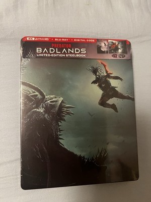 Predator Badlands 4K-UHD/Blu-ray Steelbook [2025] Limited Edition! New & Sealed!