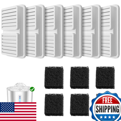 Balimopet Replacement Filter For Cat Water Fountain - 6 Packs Pet Water Bowl