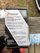 Paslode 16GA 1 1/2” Angled Galvanized Finish Nails 2000 Count